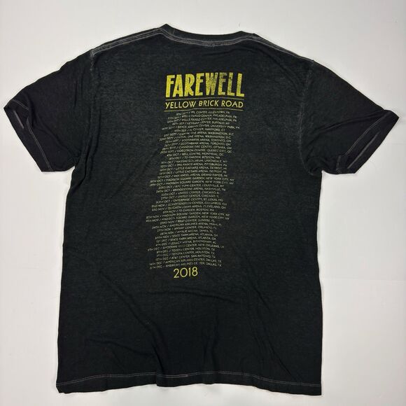 Elton John 2018‎ Goodbye Yellow Brick Road Farewell Tour Soft Tee Adult Size L - Picture 2 of 9